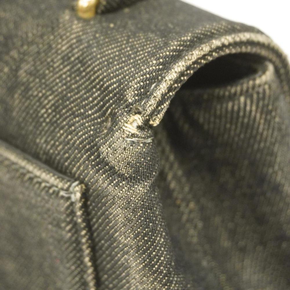 Chanel handbag denim black ladies - Picture 8 of 16